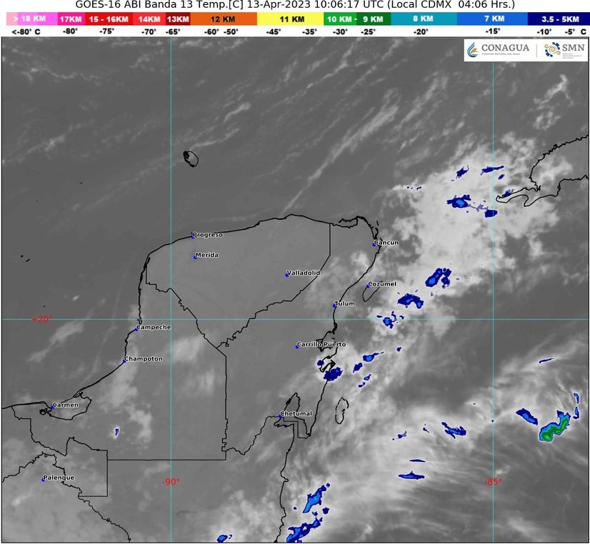 Prevén lluvias fuertes y rachas de viento, para Quintana Roo