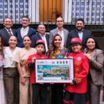 Devela Mara Lezama billete de Lotería Nacional por 50 años de Quintana Roo