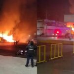 Voraz Incendio Consume Locales de la Central de Abasto en Puebla