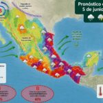 Durante este día, prevalecerá el temporal de lluvias en la mayor parte de la República Mexicana