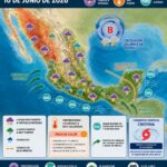 Pronostican lluvias fuertes a intensas en el golfo y la región sureste de México