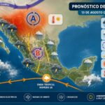 Pronostican lluvias muy fuertes en el occidente y sur de México